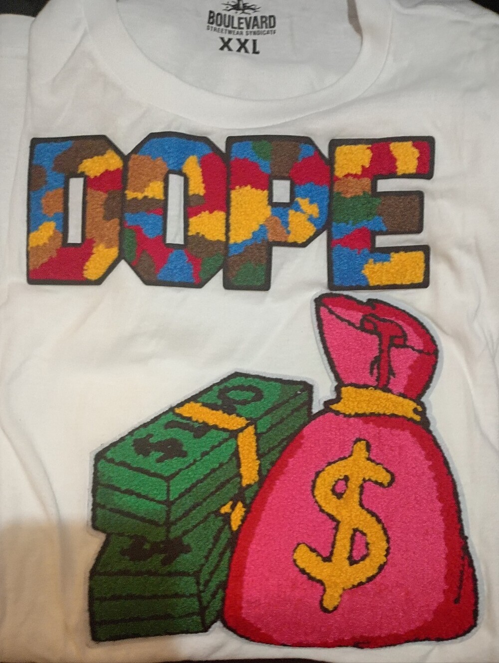 Boulevard Streetwear Dope Money Embroidered Tee